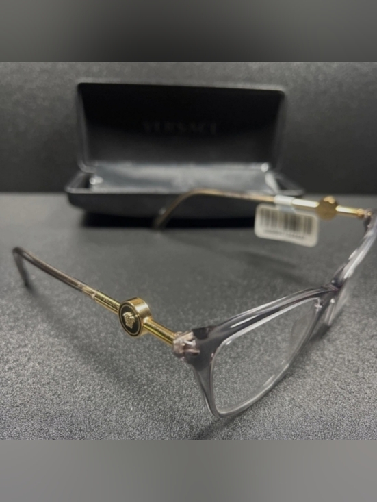 Versace Accessories - Versace Italy B Mod 3293 55[]18 140 Black / Gold Eyeglasses / Frames W/Case MH